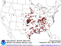 Storm Prediction Center - 2012 U.S. Tornado Map