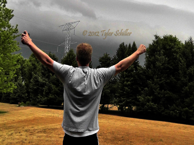 Shelf Cloud brings relief to Wisconsin 2012 Drought - Waukesha, WI - July 2012