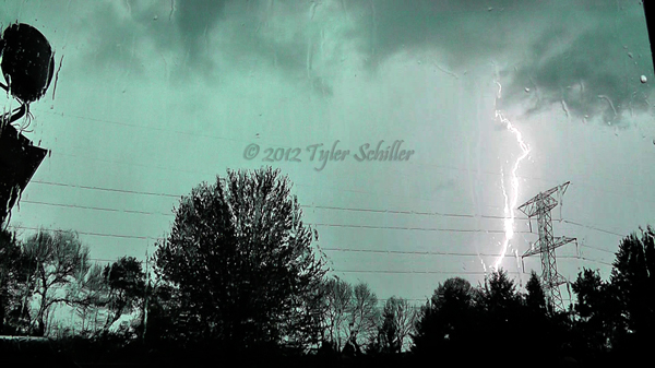 Cloud to Ground Lightning Strike - Waukesha, Wisconsin - May 6, 2012